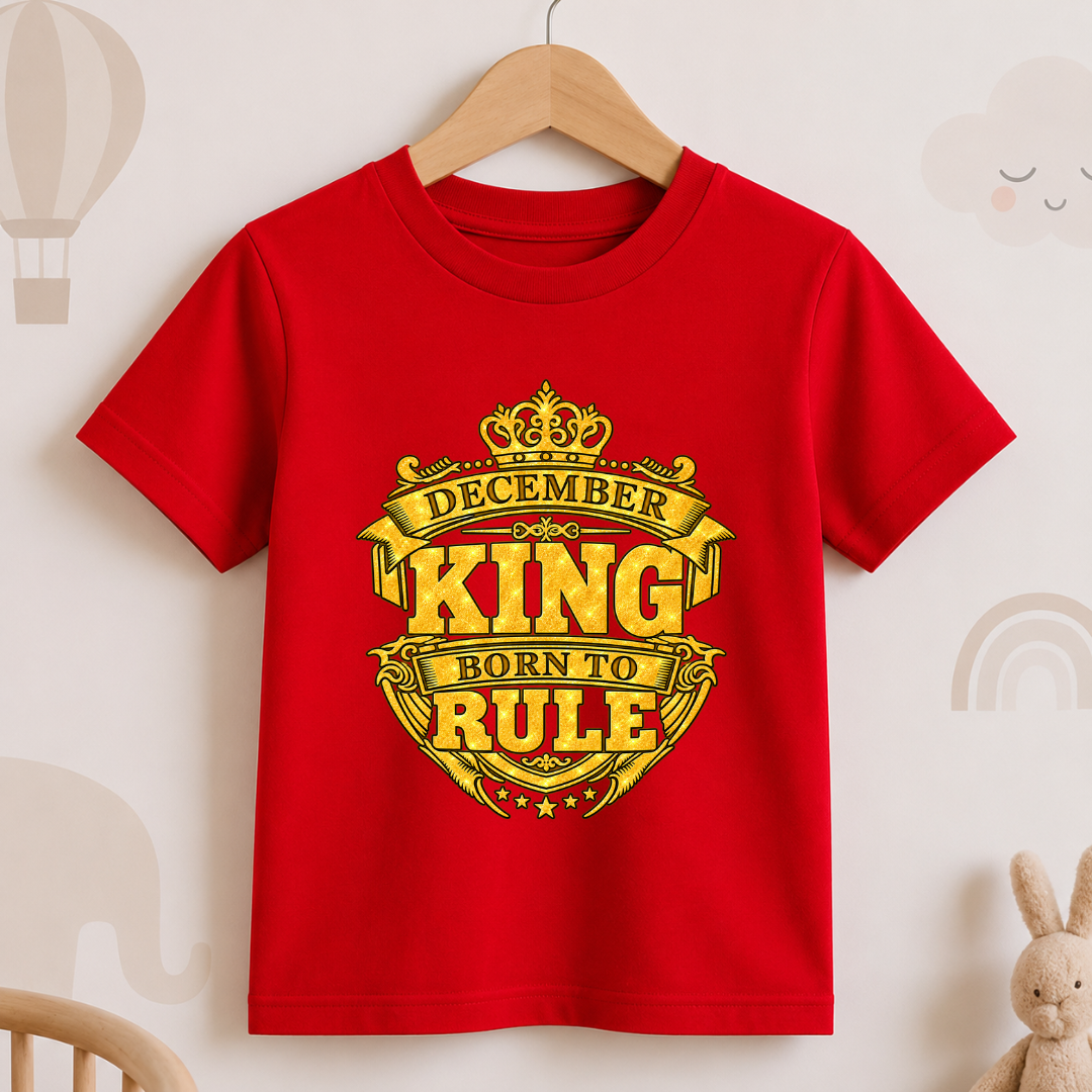 December King Born To Rule Kids T-Shirt
