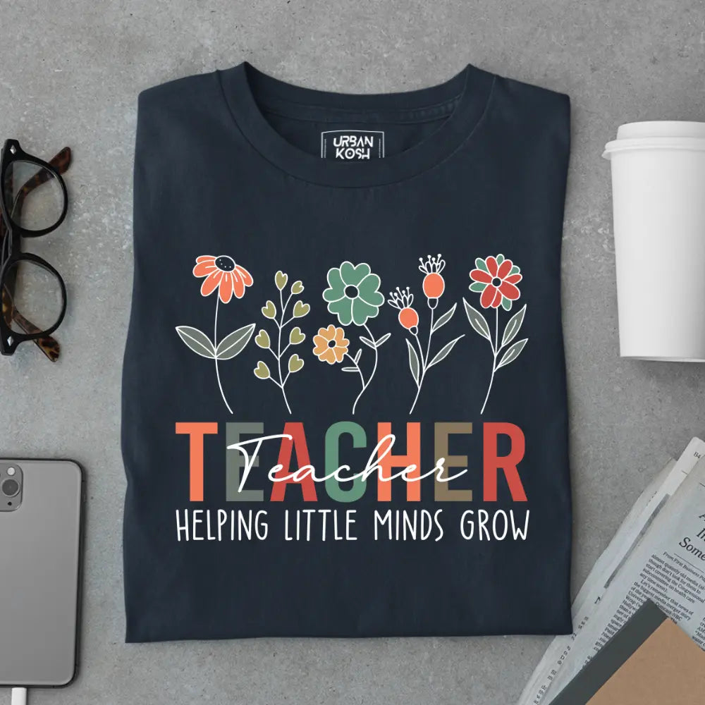 Teacher Helping Little Minds - Exclusive Premium T-shirt for Teachers