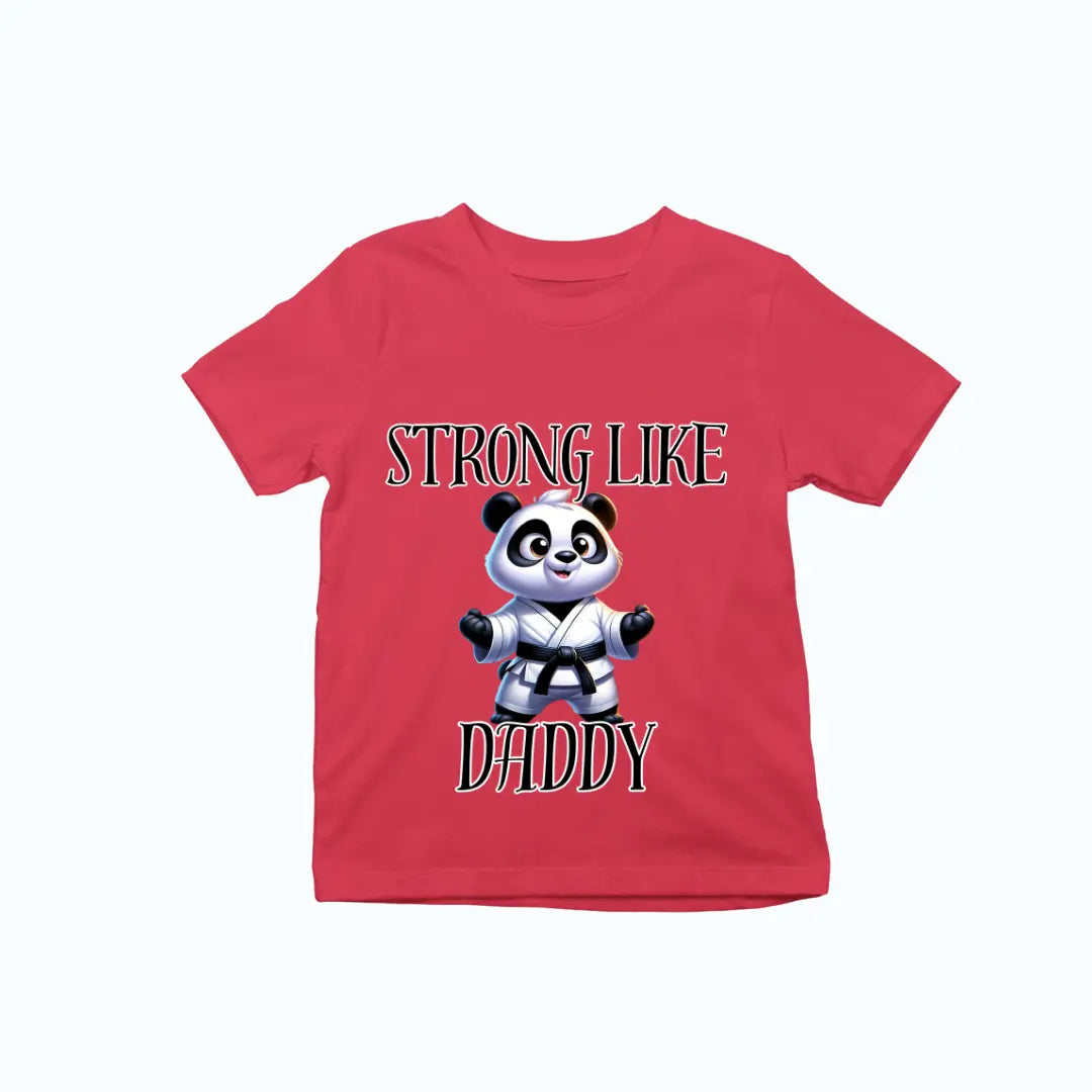 Strong Like Daddy Panda Martial Arts Premium Unisex T-shirt for Kids