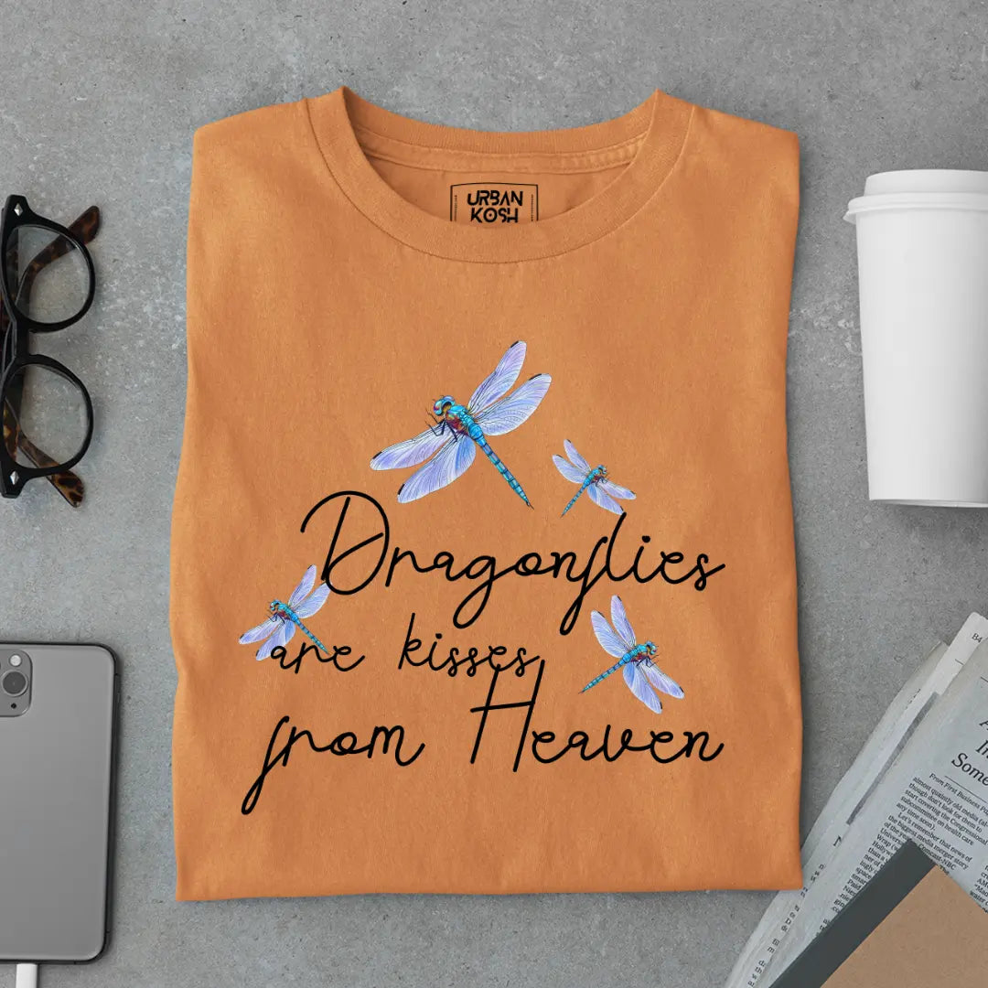 Dragonflies Are Kisses From Heaven Premium Butterfly T-Shirt for Women