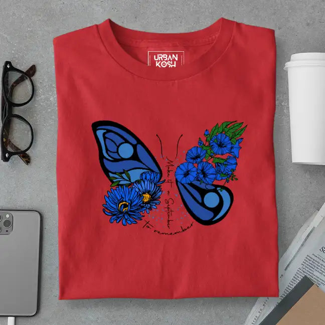 Butterfly of September Exclusive Premium Birthday T-Shirt for Women