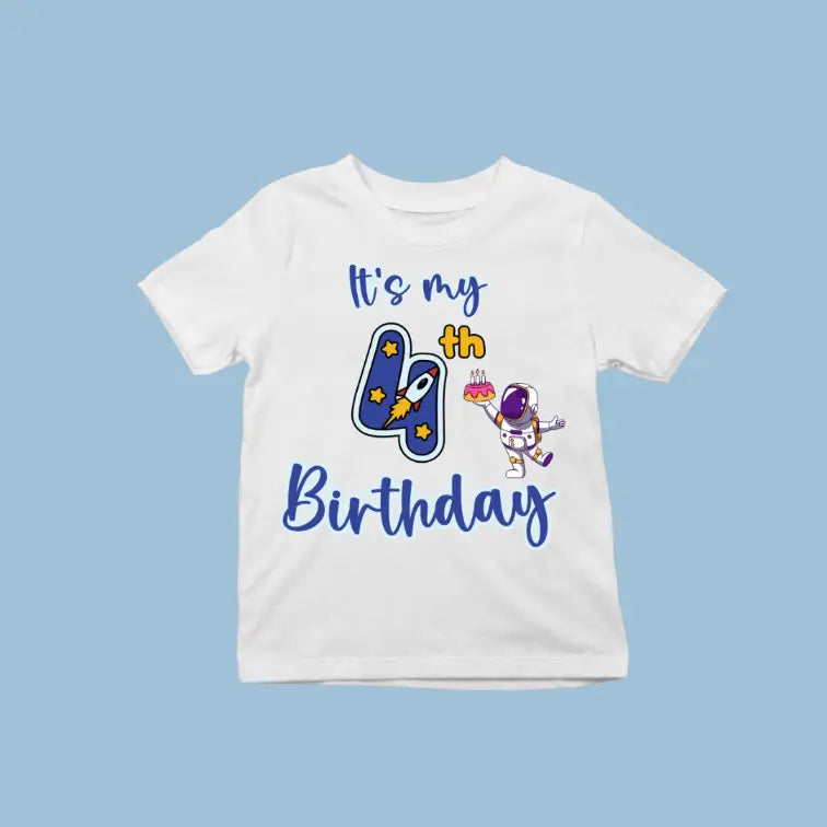 It's My 4th Birthday Exclusive T-shirt for Kids