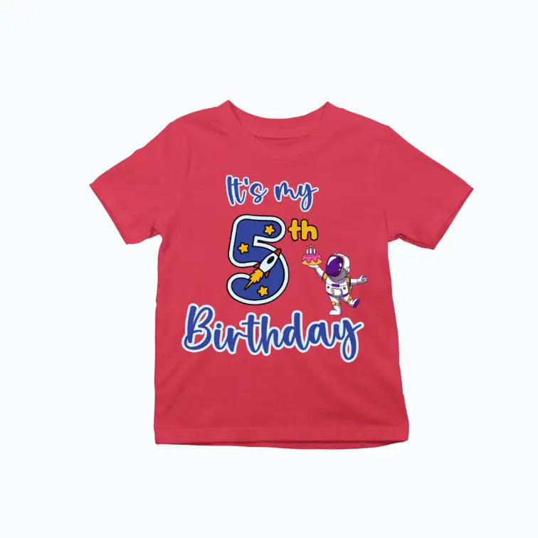 It's My 5th Birthday Exclusive T-shirt for Kids