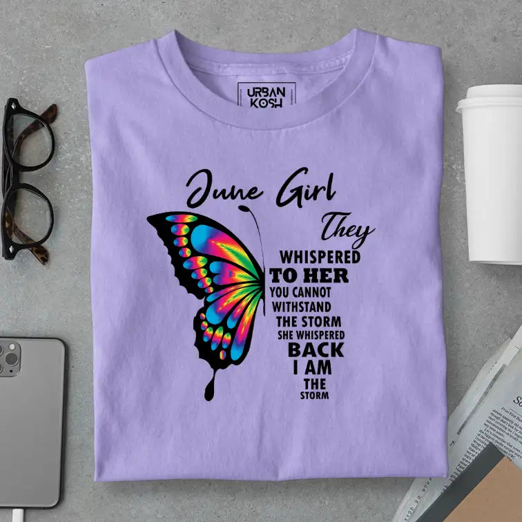 June Girl Exclusive Premium Birthday T-shirt for Women