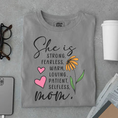 She is Strong Fearless Mom - Mother's Day Special Premium T-Shirt