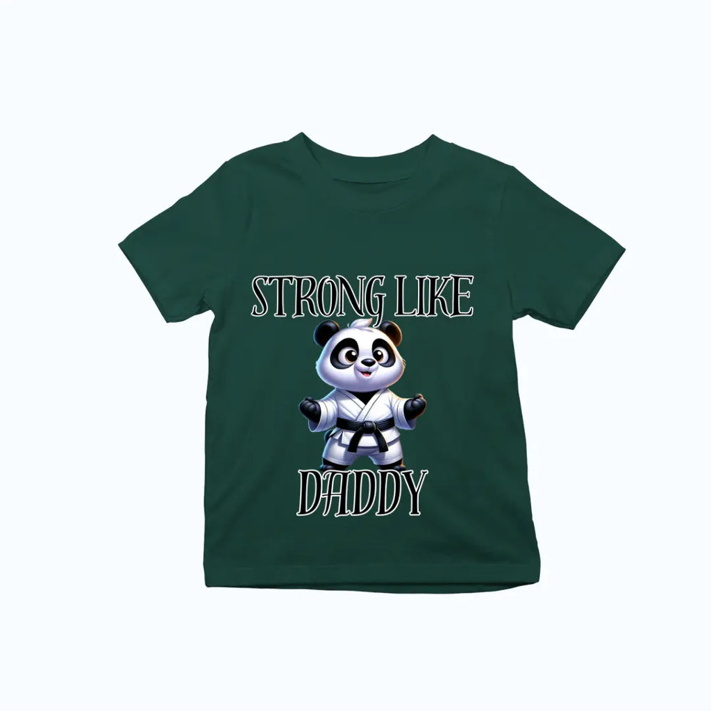 Strong Like Daddy Panda Martial Arts Premium Unisex T-shirt for Kids