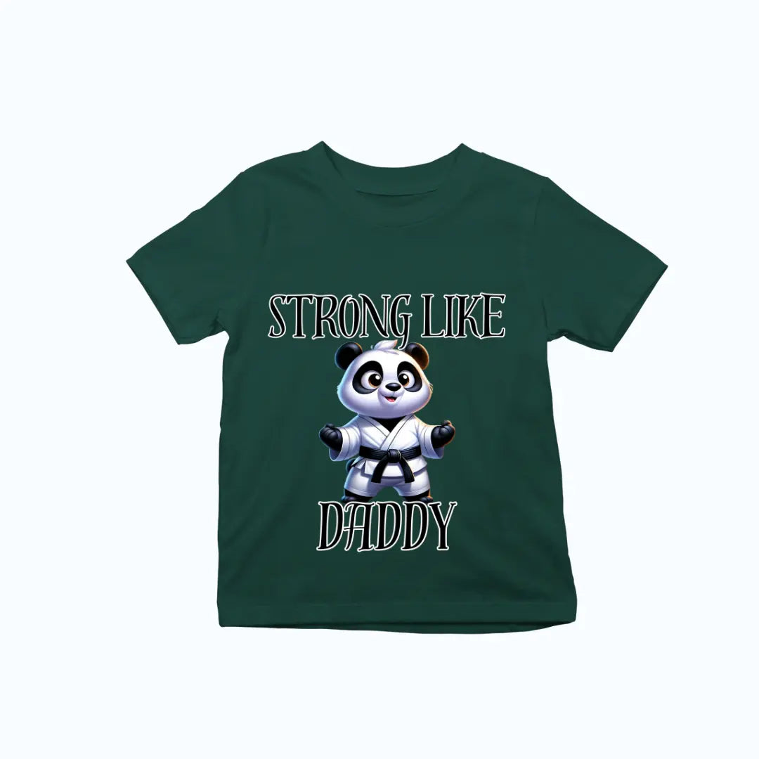 Strong Like Daddy Panda Martial Arts Premium Unisex T-shirt for Kids