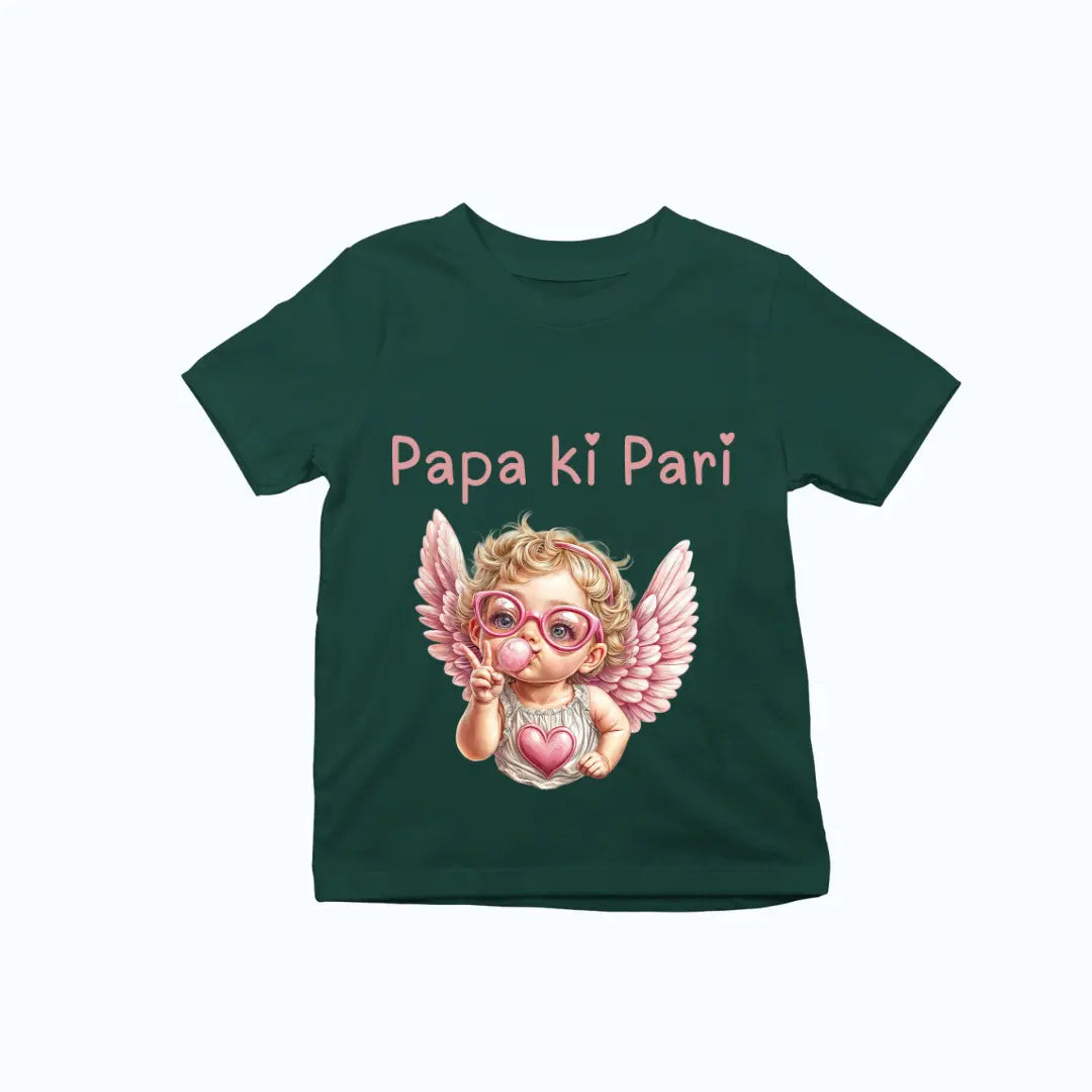 Papa Ki Pari Angel Baby Girl Premium Unisex T-shirt for Kids