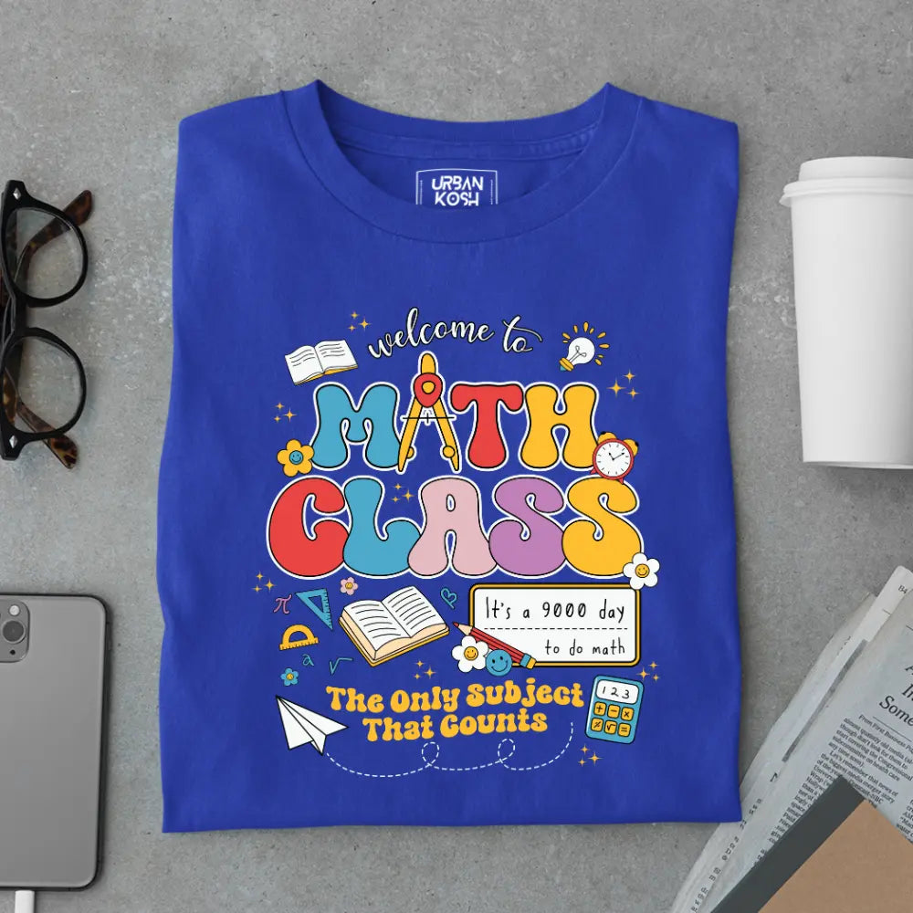 Math Class - The Only Subject That Counts - Exclusive Premium T-shirt for Teachers