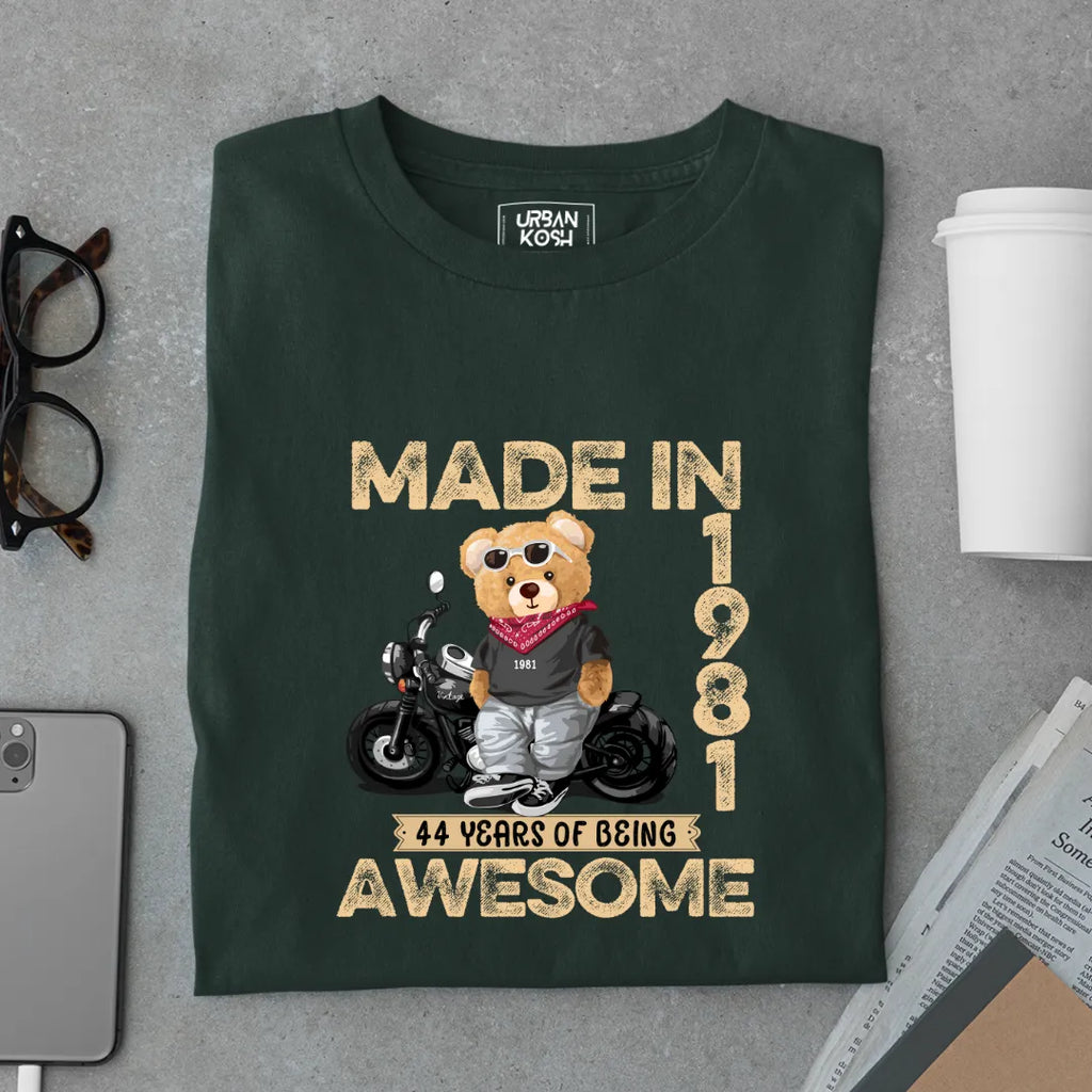 44 Years of Being Awesome | 1981 Premium Unisex T-Shirt