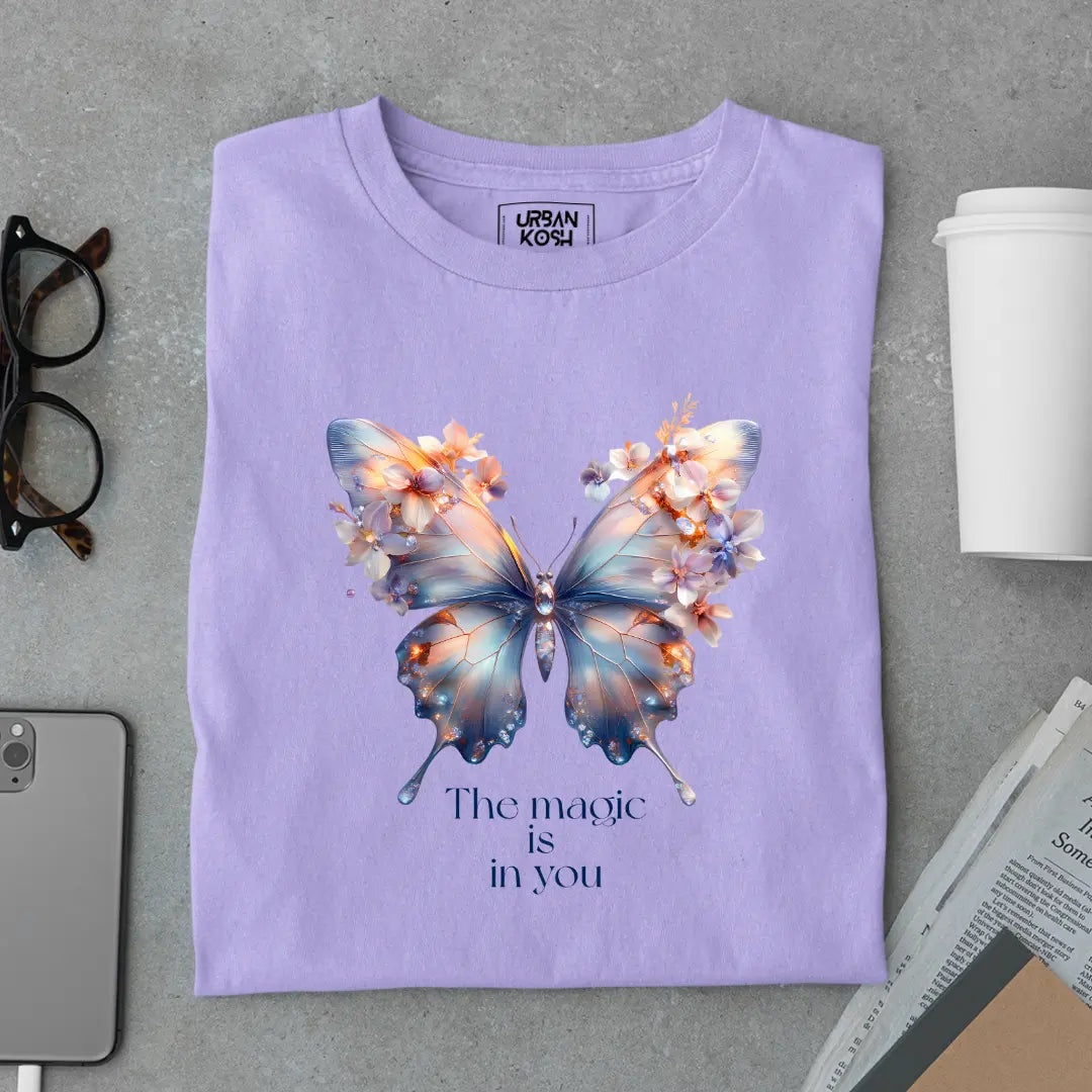 The Magic Is in YOU Premium Butterfly T-Shirt for Women