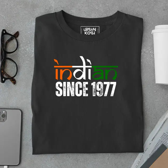 Indian Since 1977 Republic Day Special Premium Unisex Birthday T-shirt