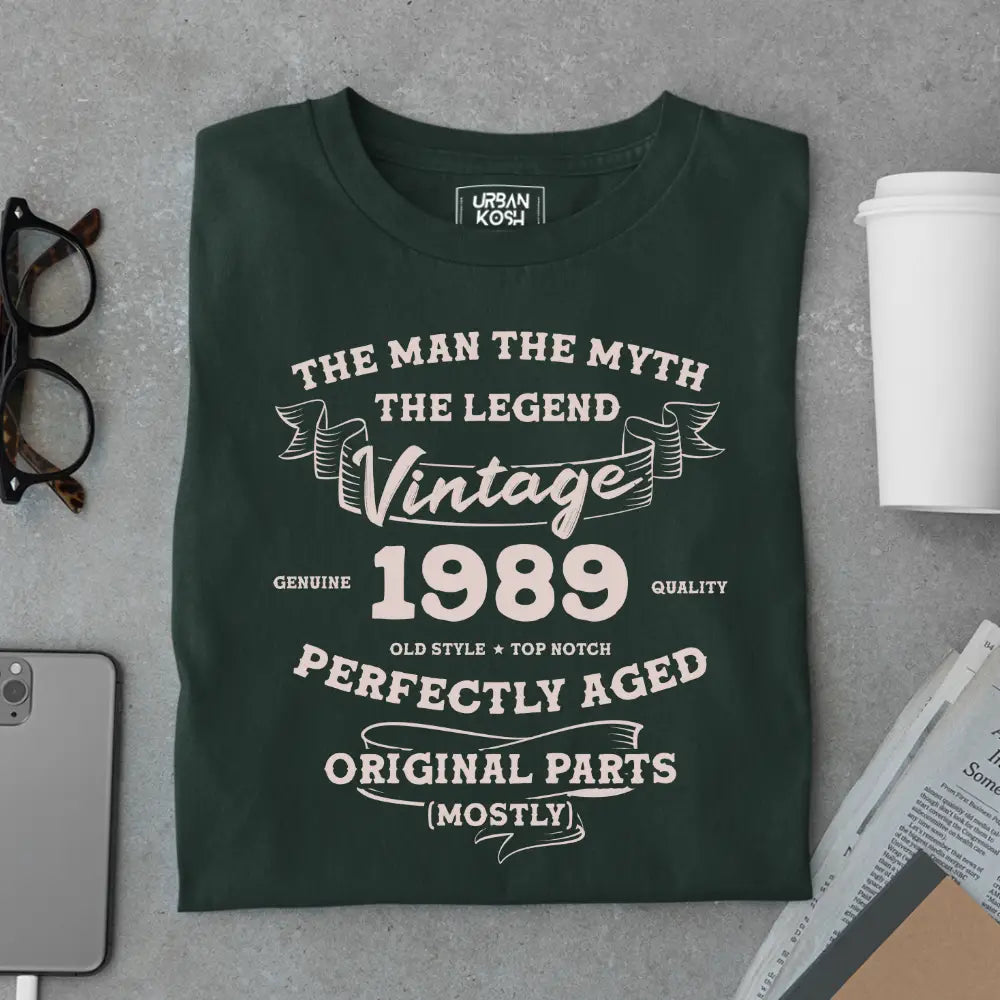 The Man The Myth The Legend Vintage 1989 Exclusive Premium T-Shirt