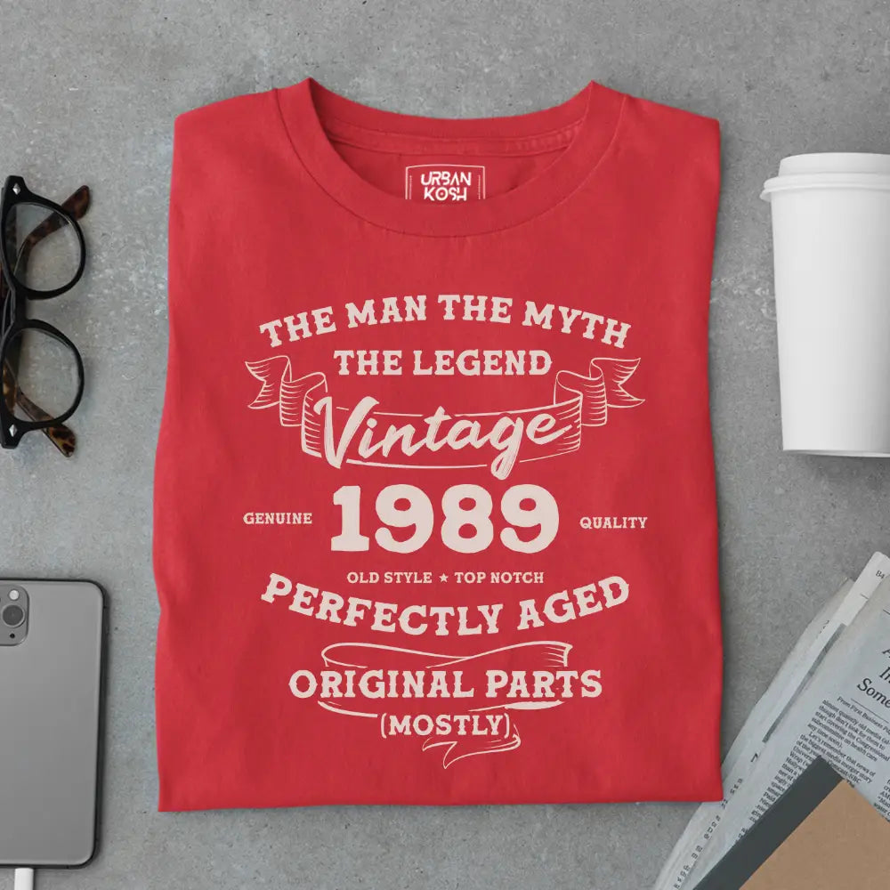 The Man The Myth The Legend Vintage 1989 Exclusive Premium T-Shirt