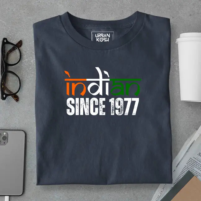Indian Since 1977 Republic Day Special Premium Unisex Birthday T-shirt