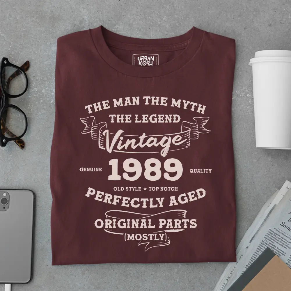 The Man The Myth The Legend Vintage 1989 Exclusive Premium T-Shirt