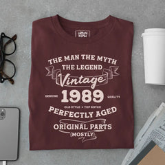 The Man The Myth The Legend Vintage 1989 Exclusive Premium T-Shirt