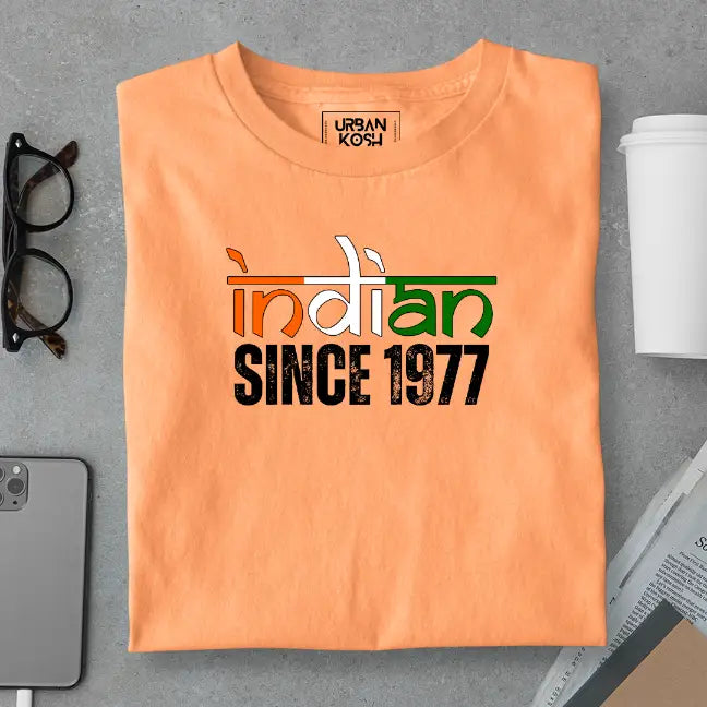 Indian Since 1977 Republic Day Special Premium Unisex Birthday T-shirt