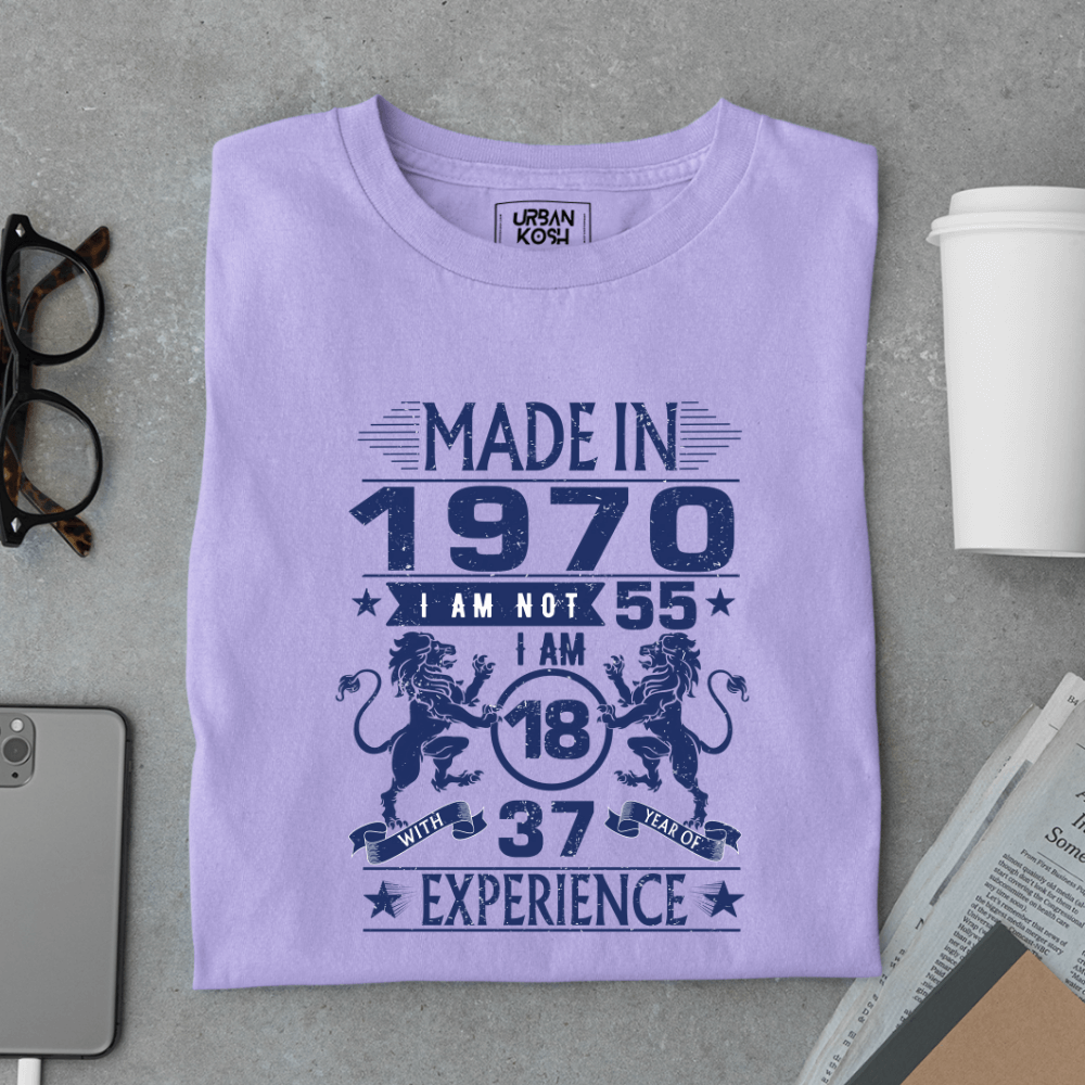 Made in 1970 – I’m 18 with 37 Years of Experience Premium Birthday T-Shirt