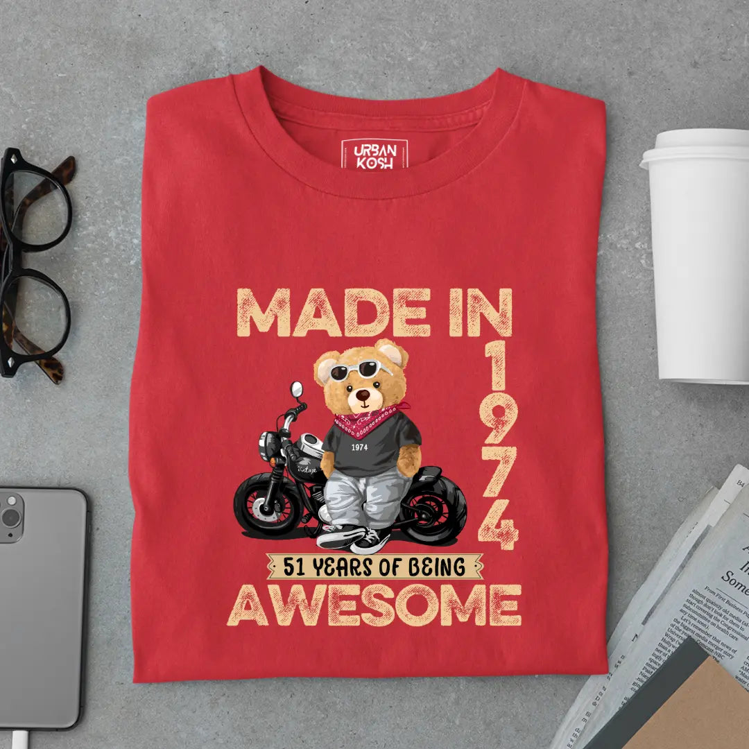 51 Years of Being Awesome | 1974 Premium Unisex T-Shirt