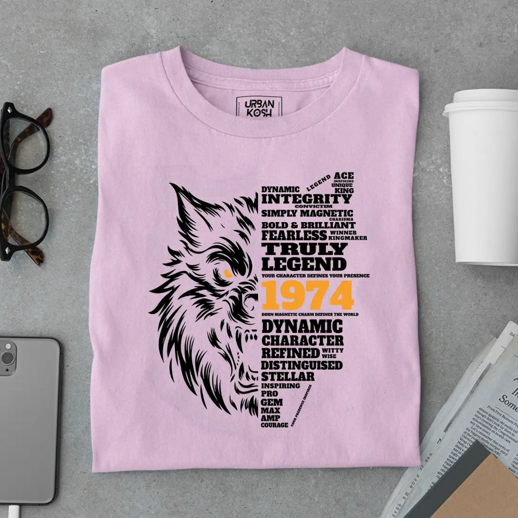 Wolf Born in 1974 Truly Legend Premium Unisex T-Shirt