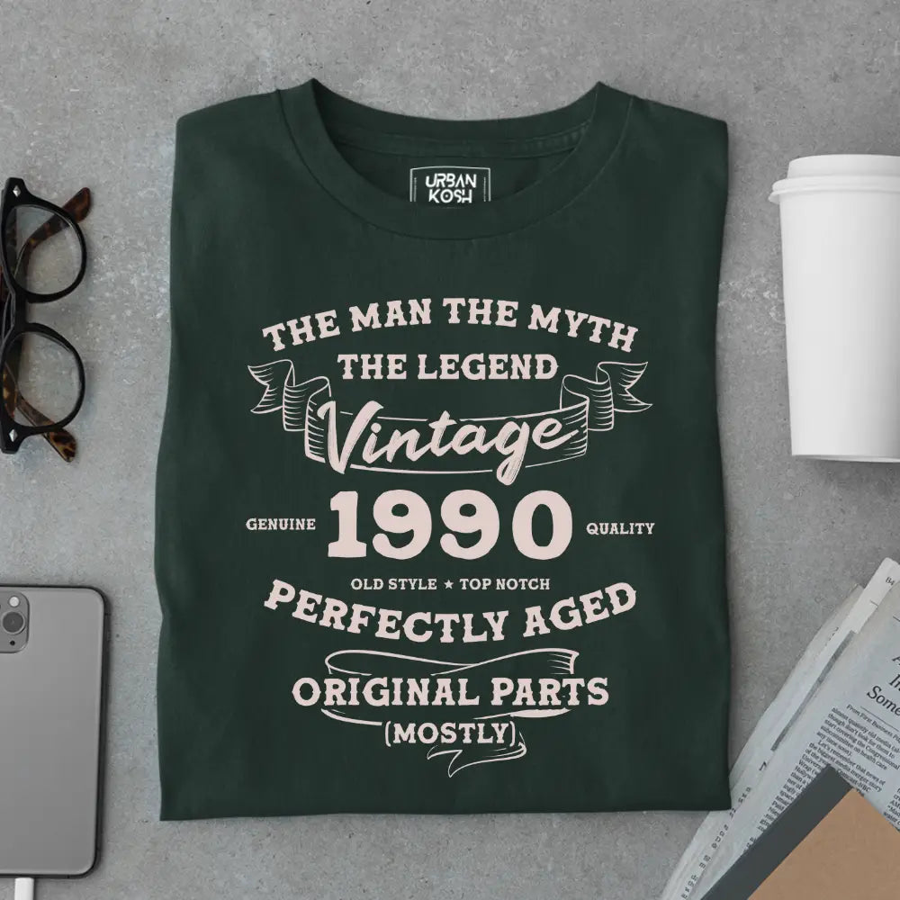 The Man The Myth The Legend Vintage 1990 Exclusive Premium T-Shirt