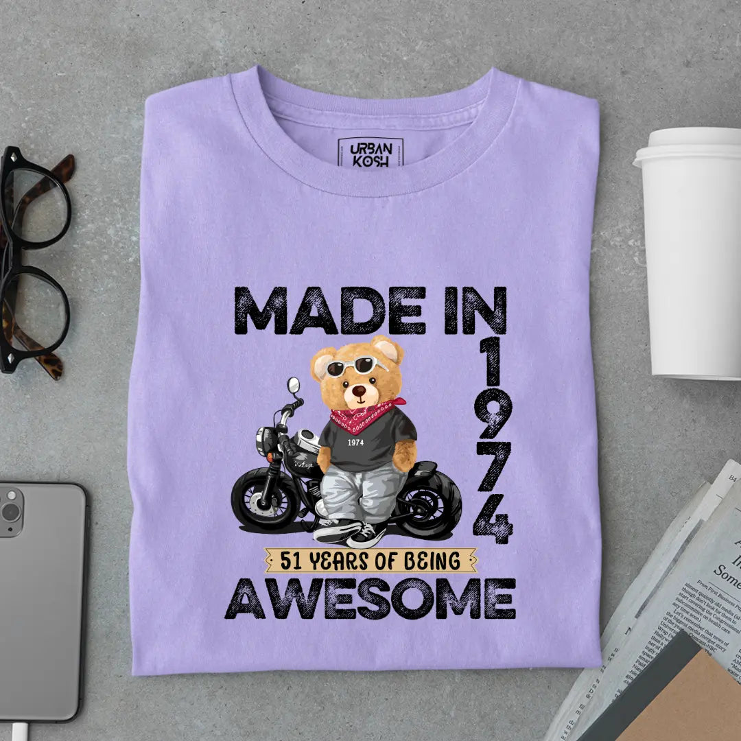 51 Years of Being Awesome | 1974 Premium Unisex T-Shirt
