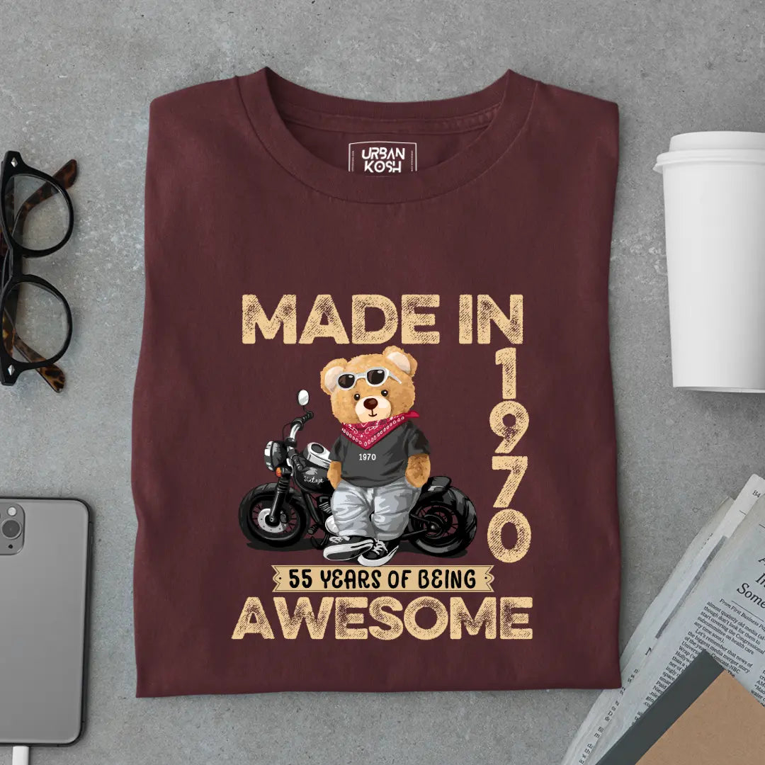 55 Years of Being Awesome | 1970 Premium Unisex T-Shirt