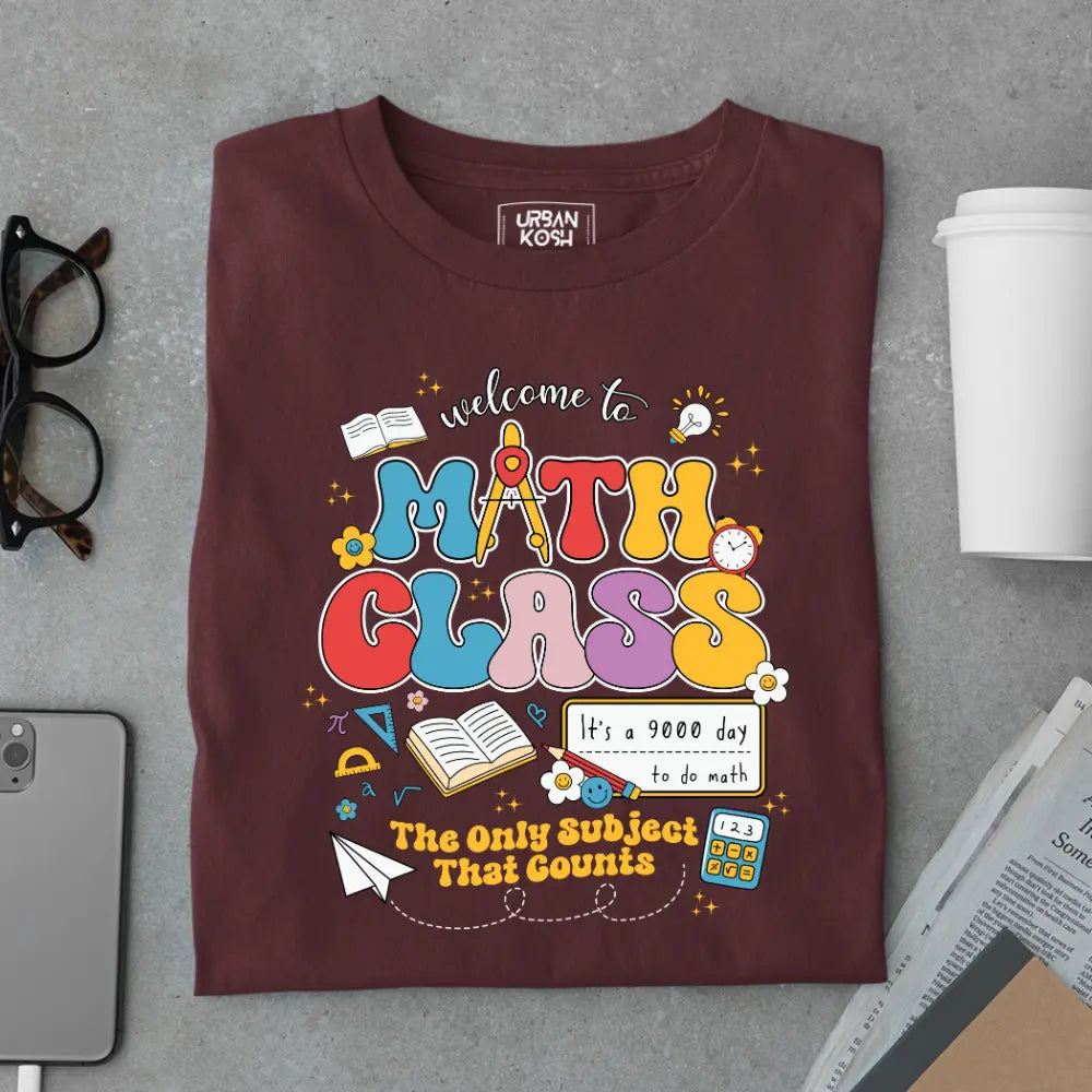 Math Class - The Only Subject That Counts - Exclusive Premium T-shirt for Teachers