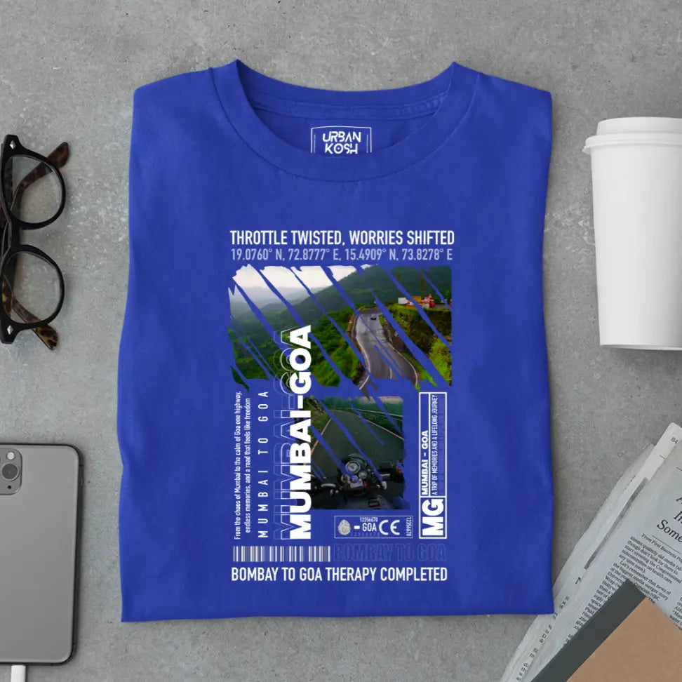 Mumbai to Goa Therapy Completed Premium Exclusive T-Shirt