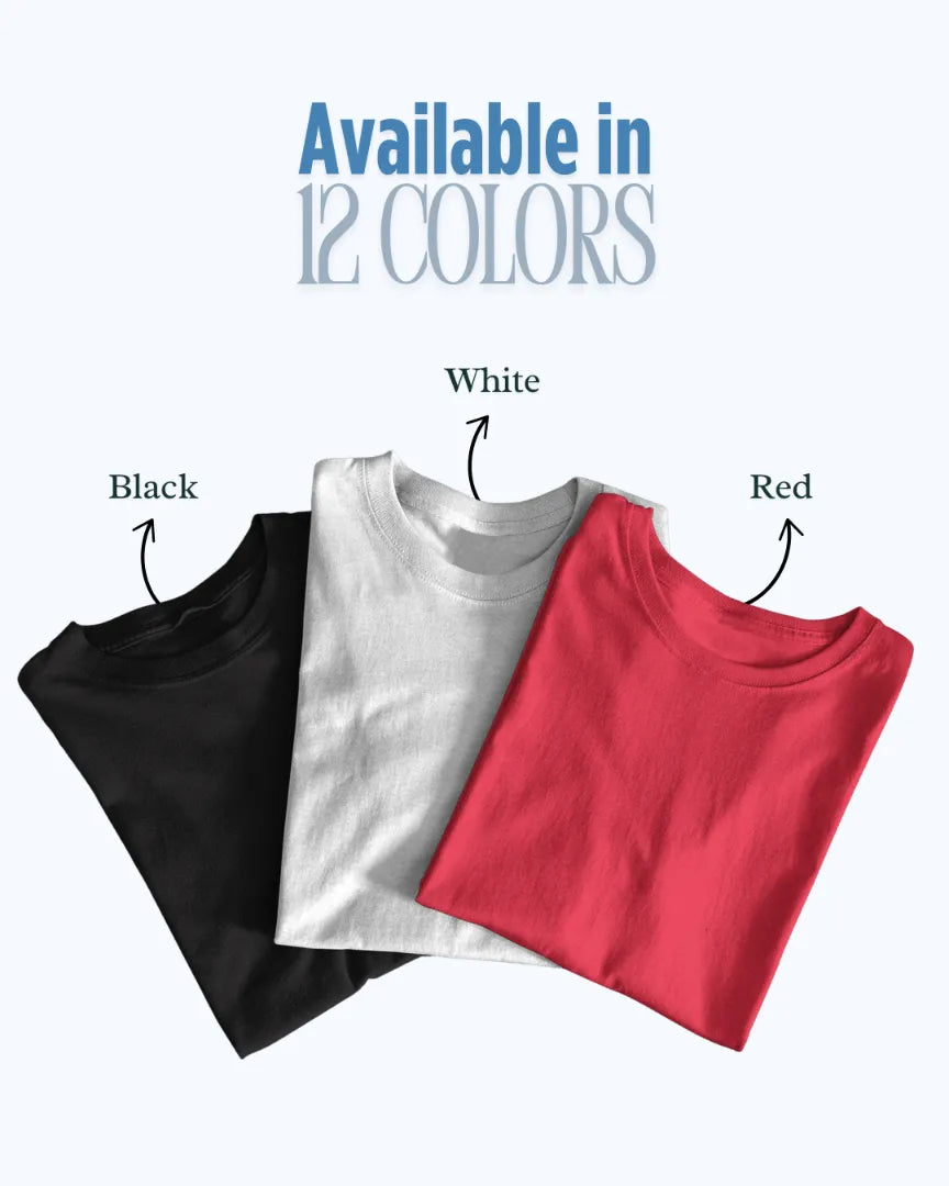 UrbanKosh Classics Plain Premium Unisex T-Shirt