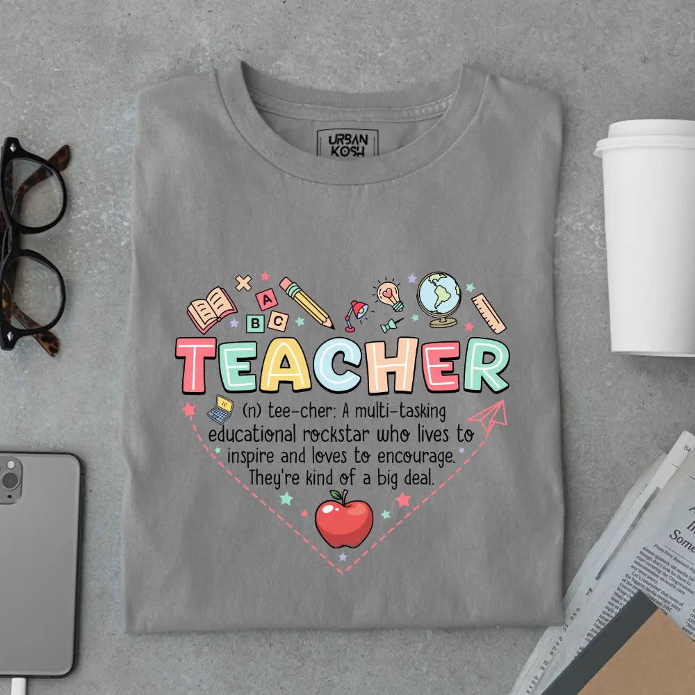 Teacher: A Multi-Tasking Educational Rockstar - Exclusive Premium T-shirt for Teachers