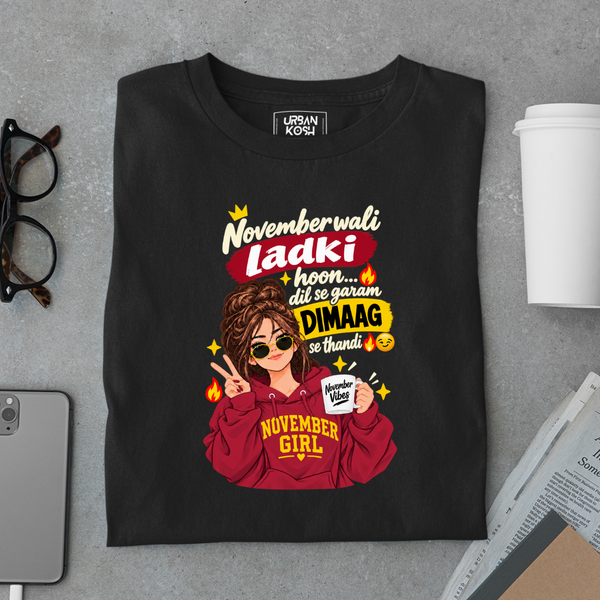 November Wali Ladki Graphic T-Shirt