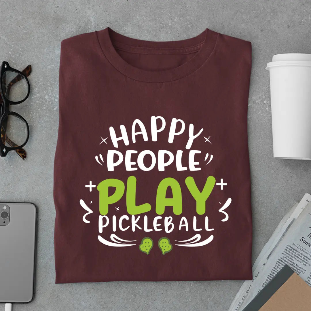 Happy People Play Pickleball T-shirt