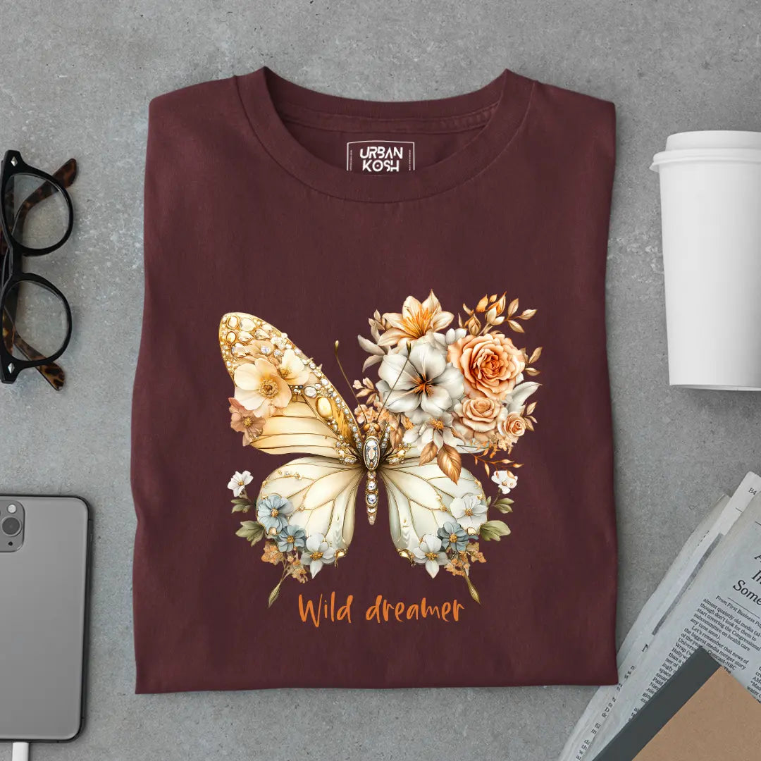Wild Dreamer Premium Butterfly T-Shirt for Women