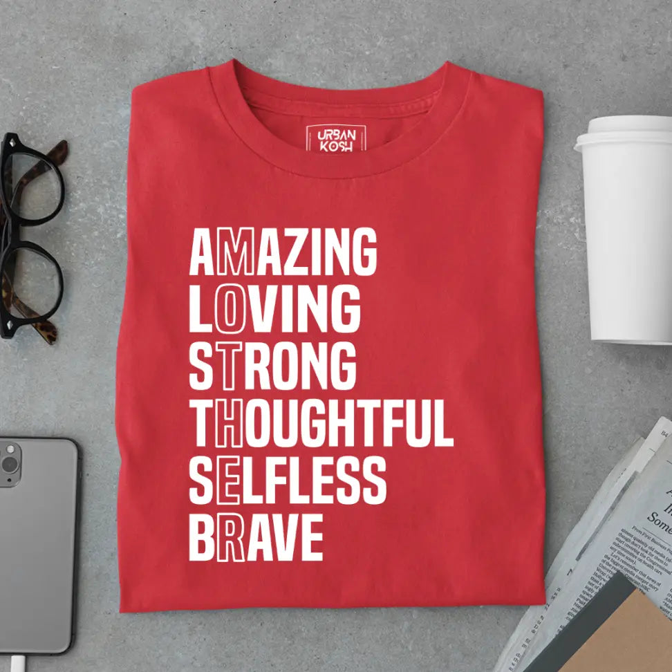 Amazing Loving Strong Mom - Mother's Day Special Premium T-Shirt