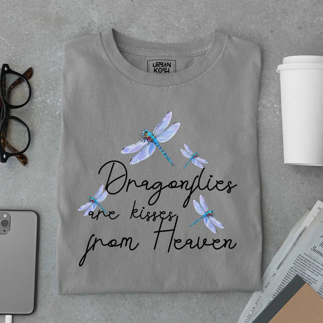 Dragonflies Are Kisses From Heaven Premium Butterfly T-Shirt for Women