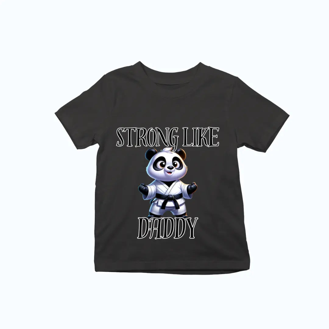 Strong Like Daddy Panda Martial Arts Premium Unisex T-shirt for Kids
