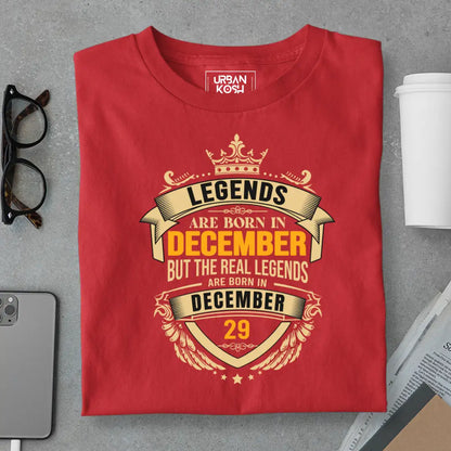 The Real Legends Are Born in December 29 T-Shirt