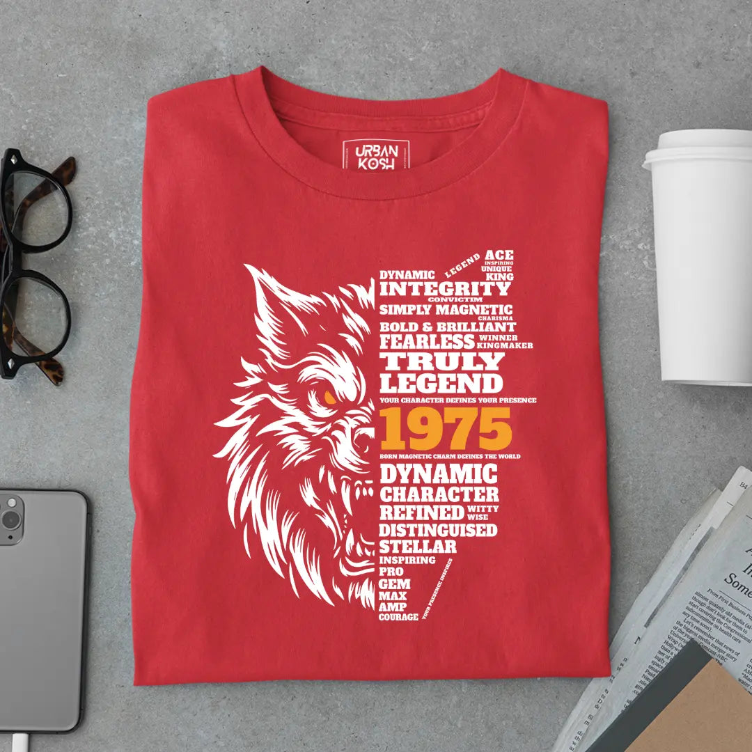 Wolf Born in 1975 Truly Legend Premium Unisex T-Shirt