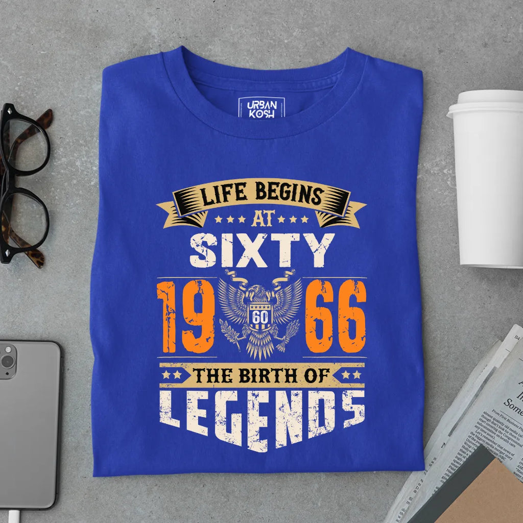 Life Begins at 60, 1966 The Birth of Legends Premium T-shirt