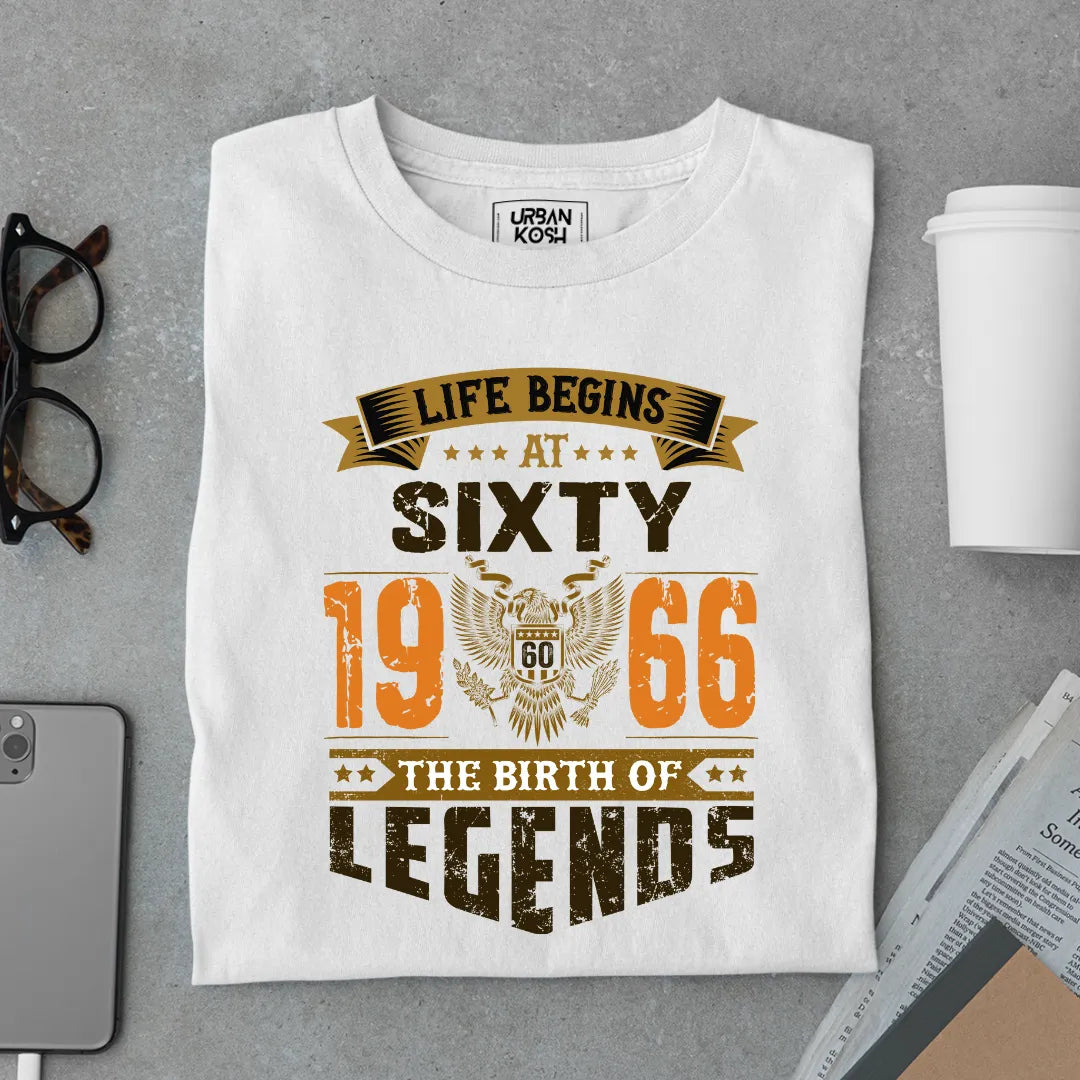 Life Begins at 60, 1966 The Birth of Legends Premium T-shirt