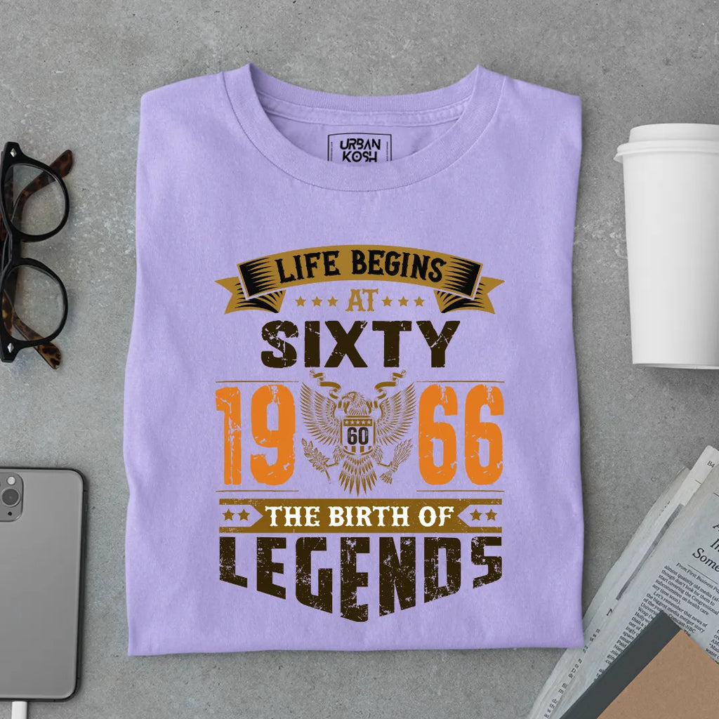 Life Begins at 60, 1966 The Birth of Legends Premium T-shirt