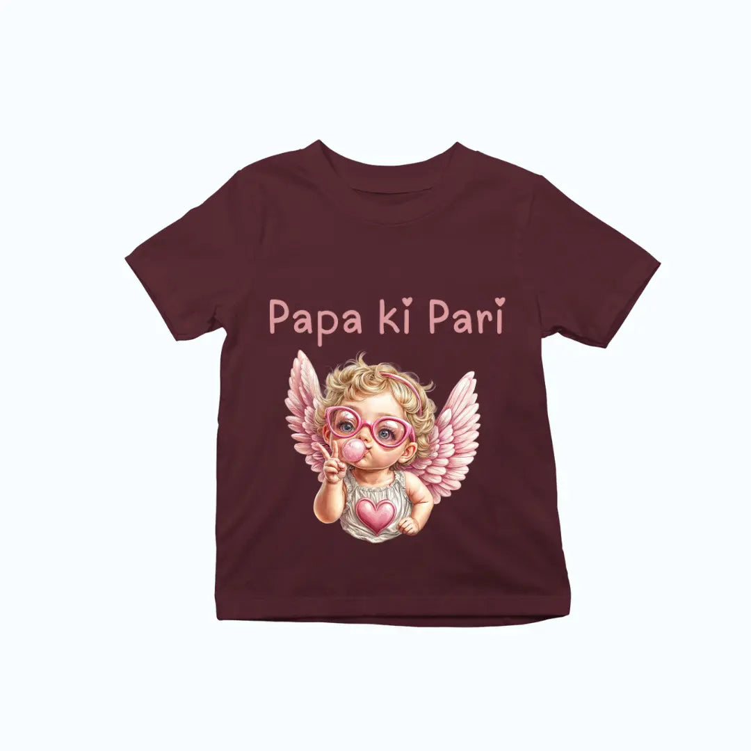 Papa Ki Pari Angel Baby Girl Premium Unisex T-shirt for Kids