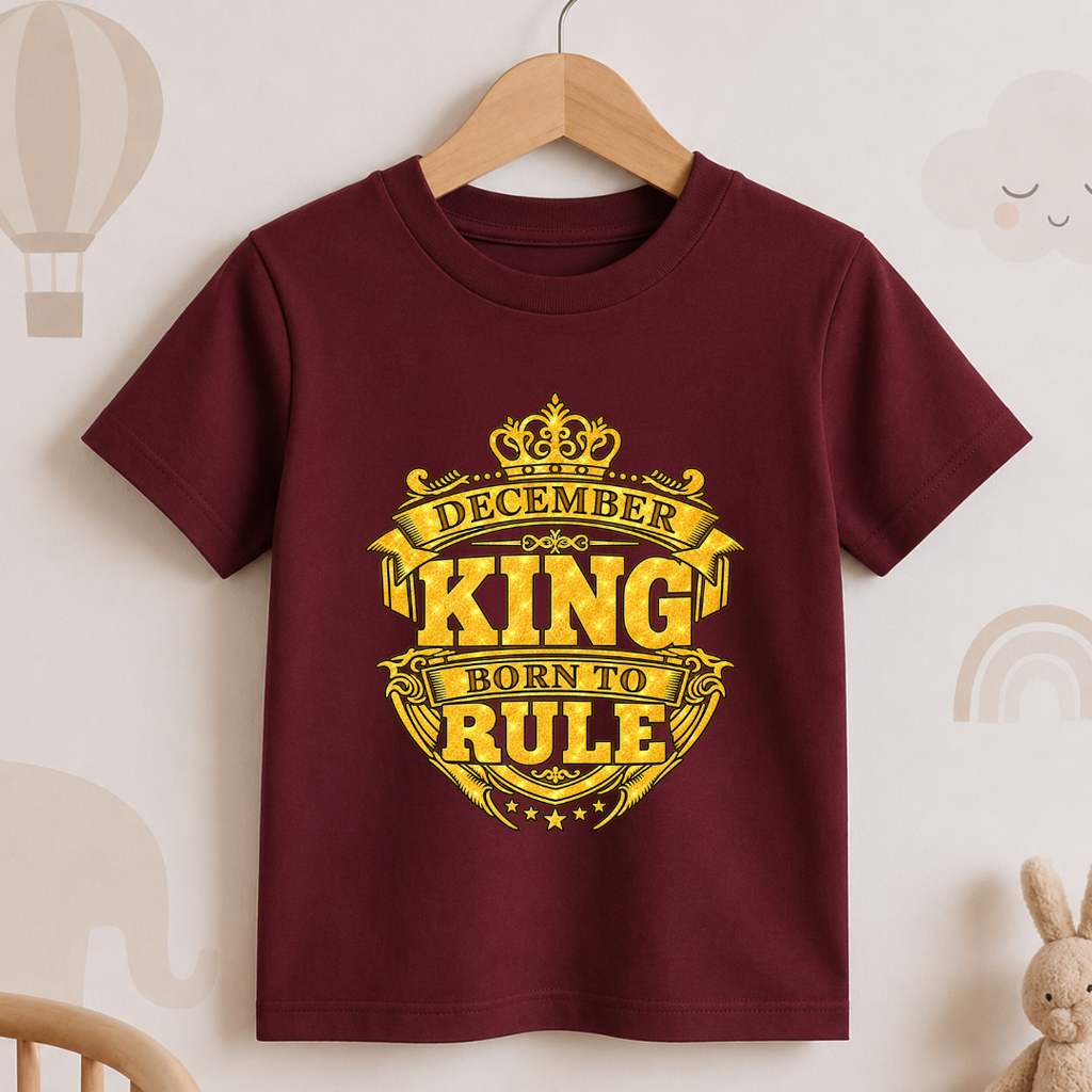 December King Born To Rule Kids T-Shirt