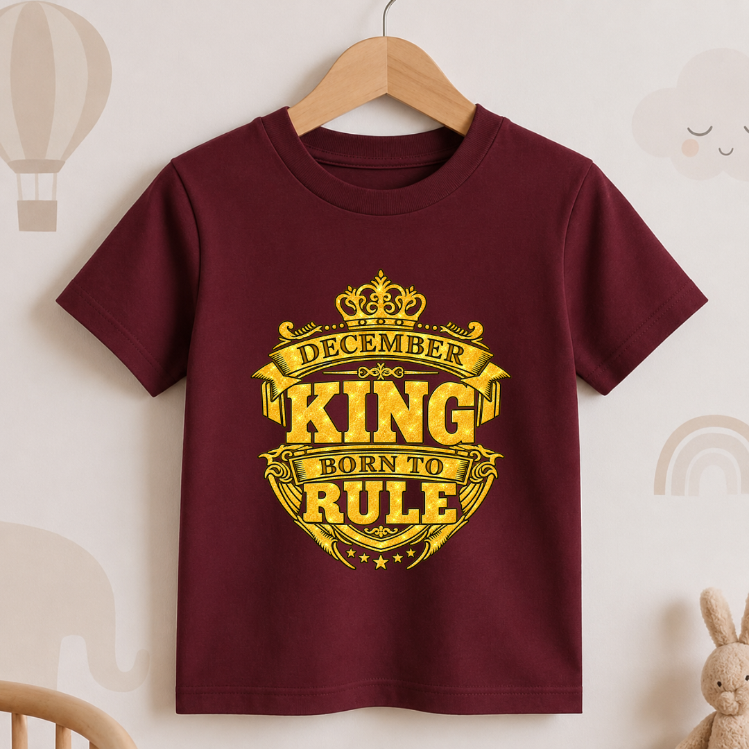December King Born To Rule Kids T-Shirt