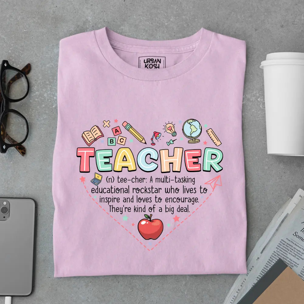 Teacher: A Multi-Tasking Educational Rockstar - Exclusive Premium T-shirt for Teachers