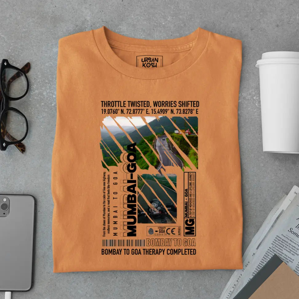 Mumbai to Goa Therapy Completed Premium Exclusive T-Shirt