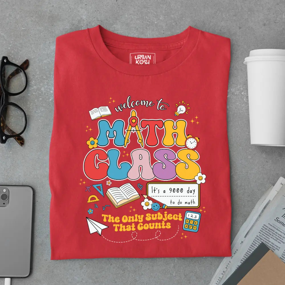 Math Class - The Only Subject That Counts - Exclusive Premium T-shirt for Teachers