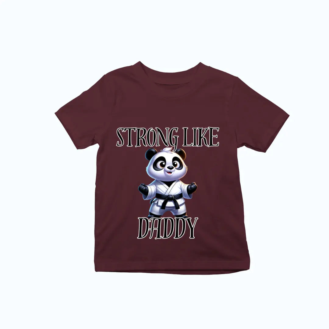 Strong Like Daddy Panda Martial Arts Premium Unisex T-shirt for Kids